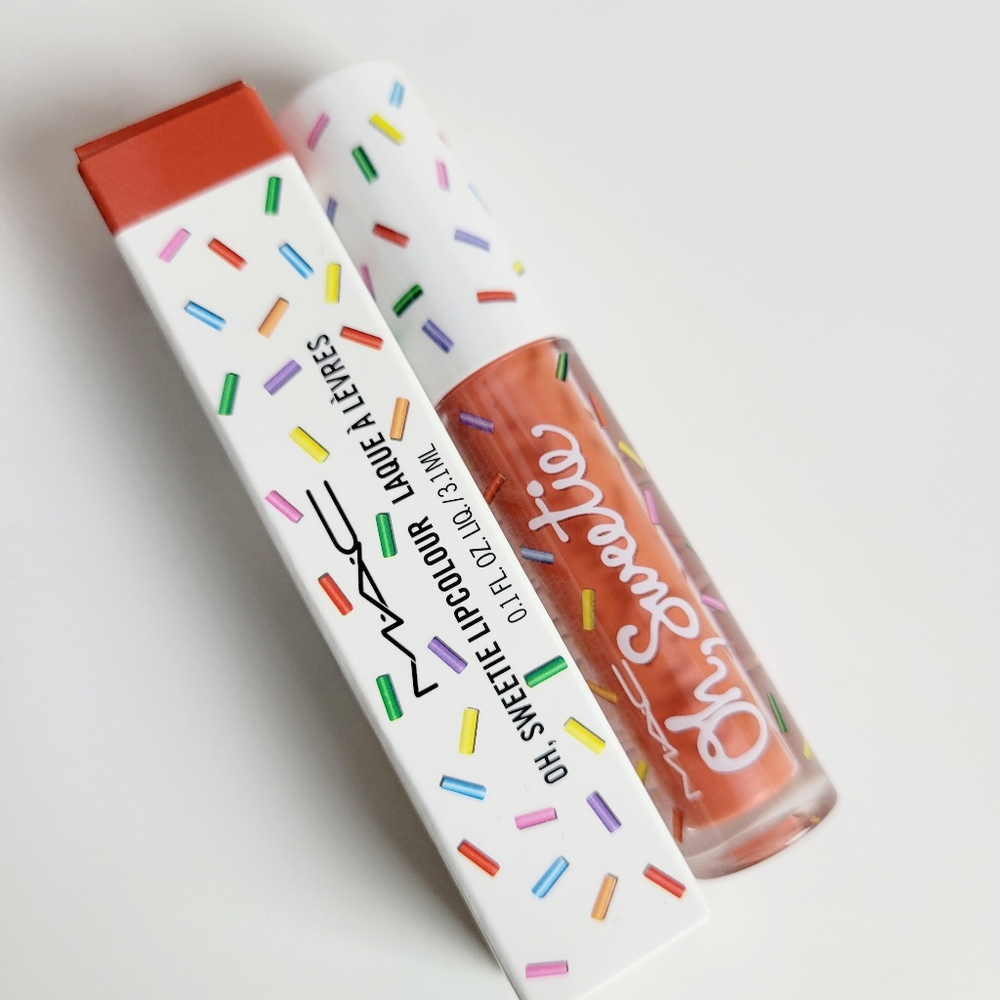 MAC Oh Sweetie Lipcolour Liquid Lipstick Creamy Peach Pie New LE